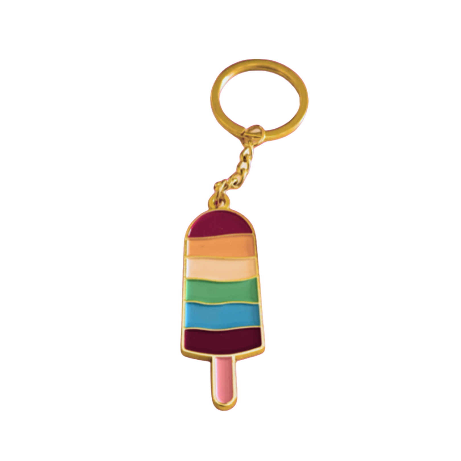 Pleun's Regenboogijsje Sleutelhanger