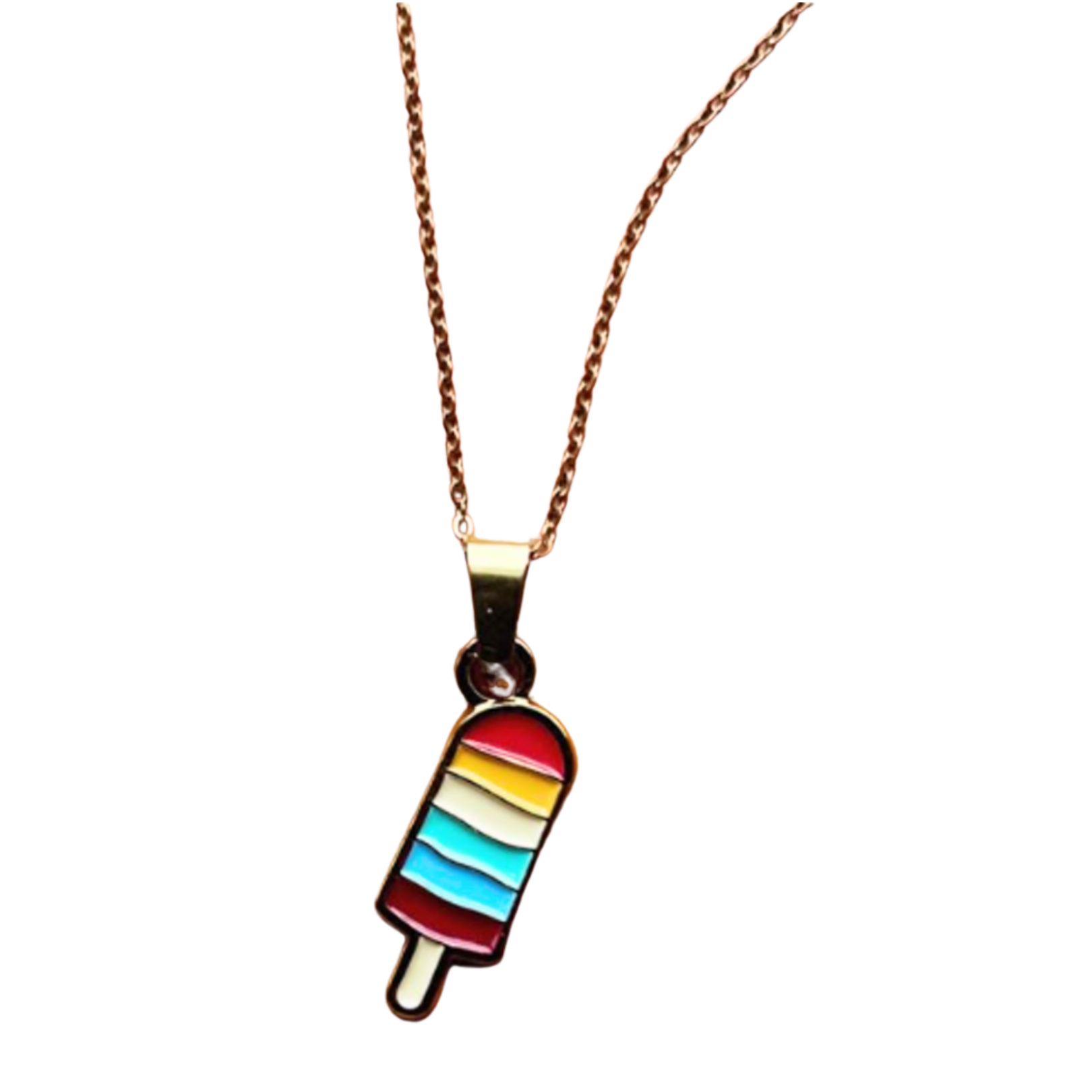 Pleun's Regenboogijsje ketting